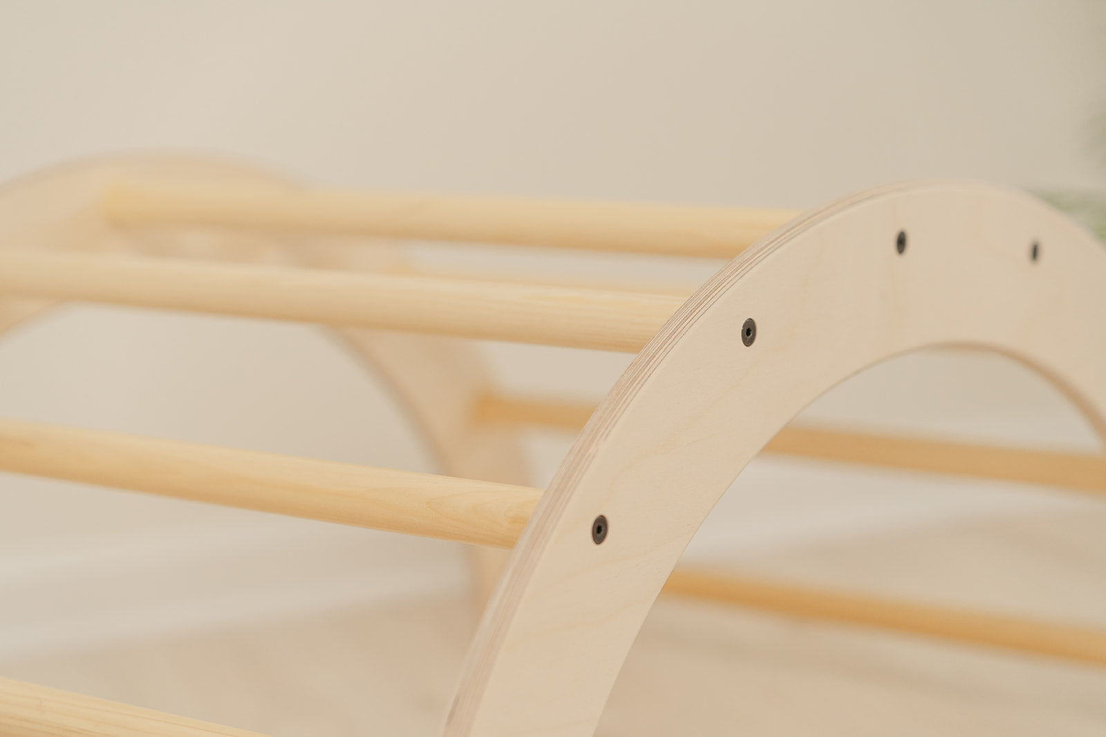 close up product photo of the toddler climbing arch