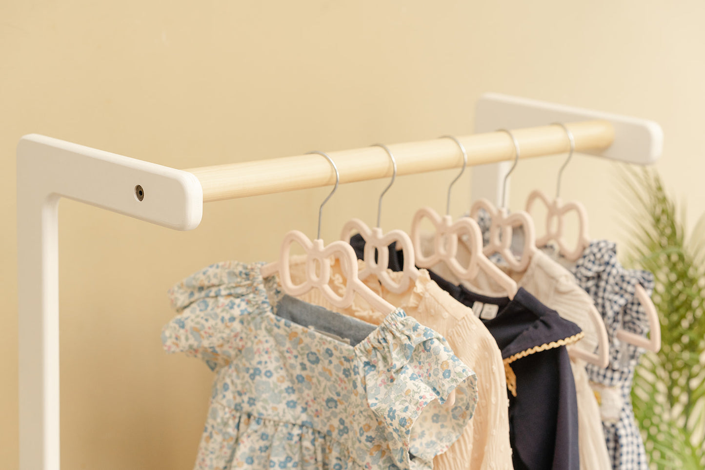 Clothing rack for dress up clothes, costumes, and jackets