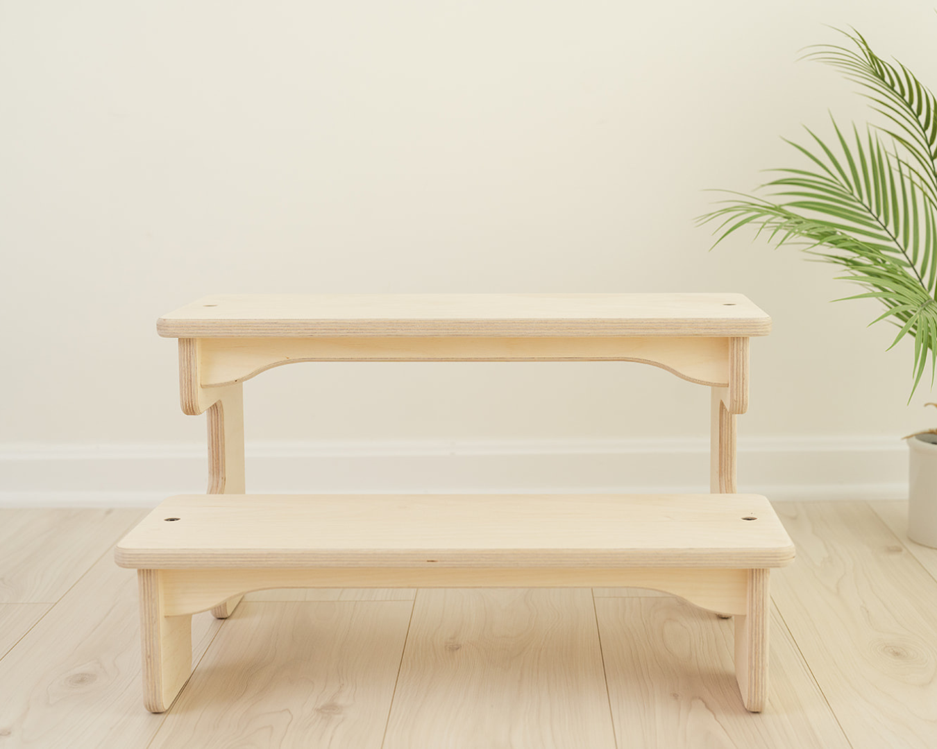 Double Step Stool for Kids | Wooden Kitchen Helper | USA Made Double Step Stool for Kids | Wooden Kitchen Helper | USA Made