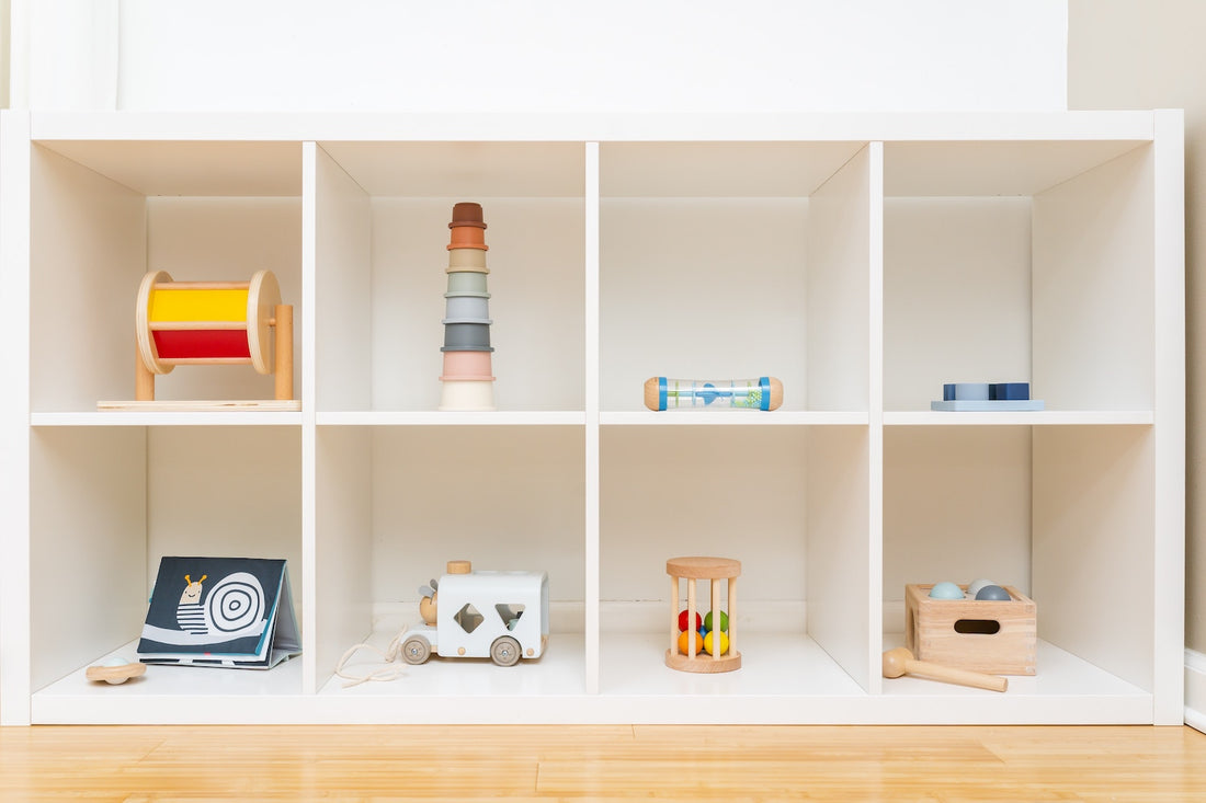 Open-ended play shelf to promote children's independence and imagination