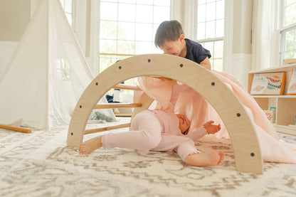 The Blueberry and Third Climbing Arch is one of the most open-ended pieces of Montessori furniture for toddlers you will ever bring home 