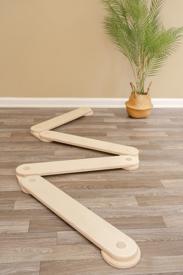Open-Ended Balance Beam for Kids - Modular Wooden Toy for Playroom ...