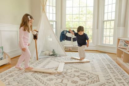 Blueberry and Third best toddler balance beam — best gift for 2 year old girl or boy, solid birch construction exceeds U.S. CPSC safety standards