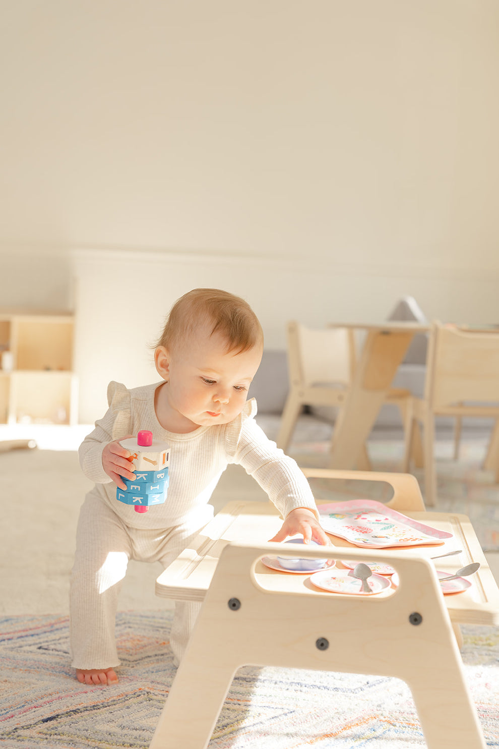 Ever Wonder Where to Set Up Your One-Year-Old's Montessori Activities? — Blueberry and Third